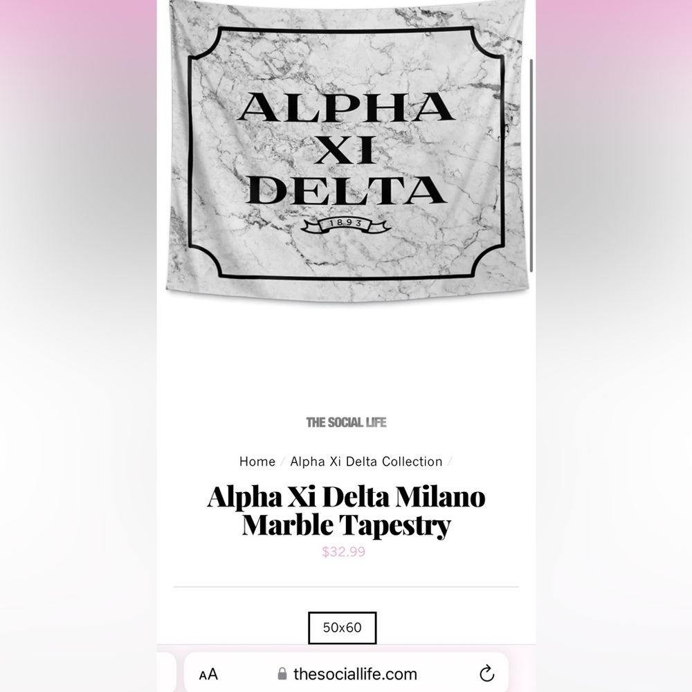 Alpha xi delta tapestry